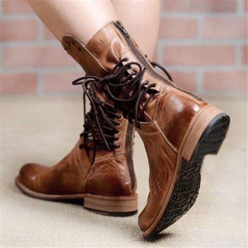 Maura | Vegan Leather Boots with Lacing