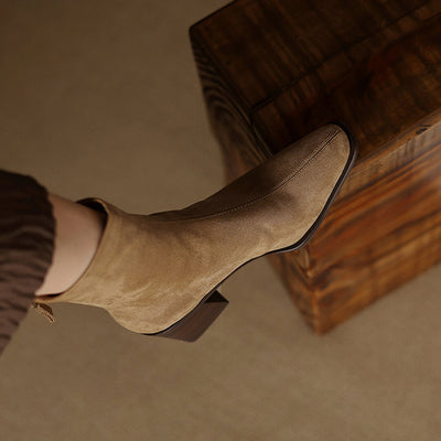 Maria - Genuine Suede Boots