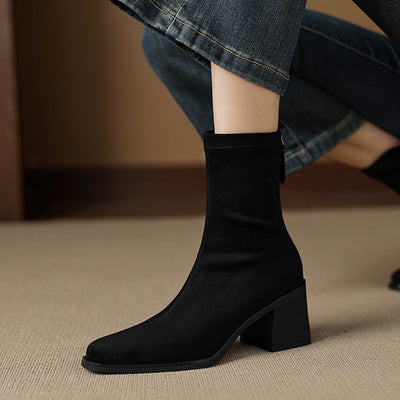 Maria - Genuine Suede Boots