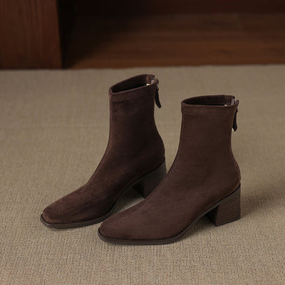 Maria - Genuine Suede Boots