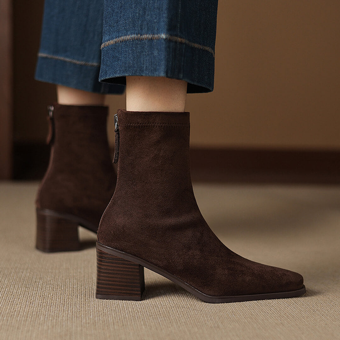Maria - Genuine Suede Boots