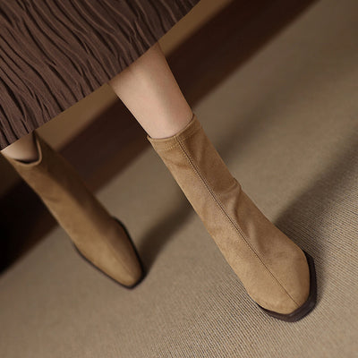 Maria - Genuine Suede Boots