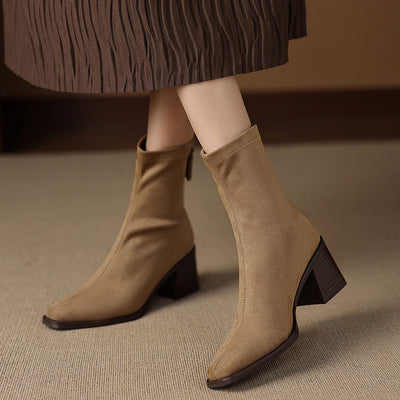 Maria - Genuine Suede Boots