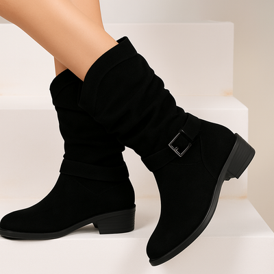 Ava - Women's Warm Faux Suede Boots
