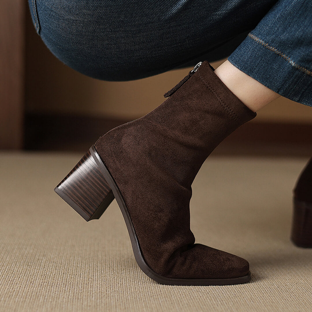 Maria - Genuine Suede Boots