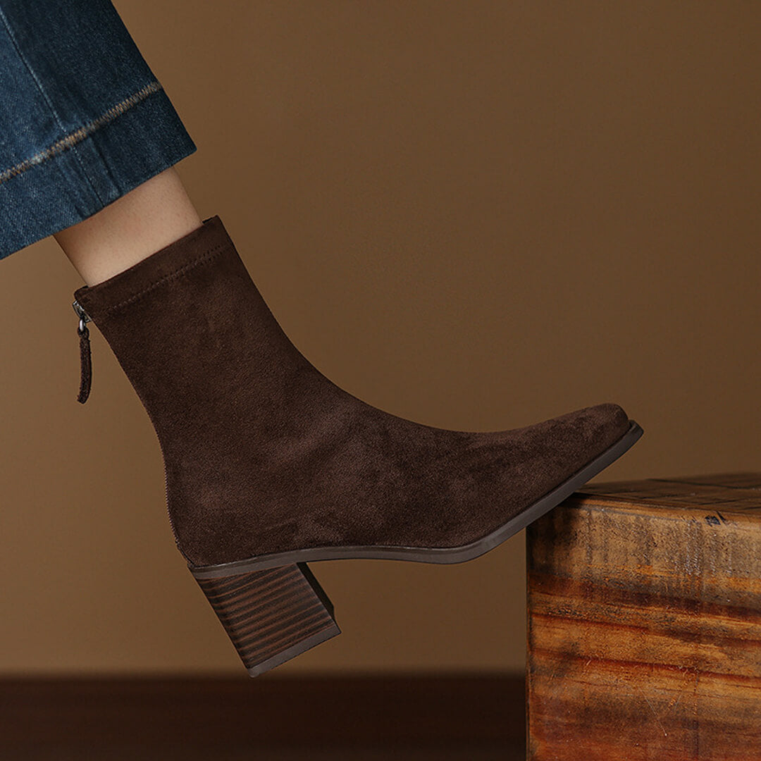 Maria - Genuine Suede Boots