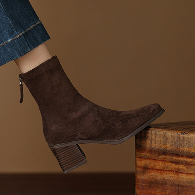 Maria - Genuine Suede Boots