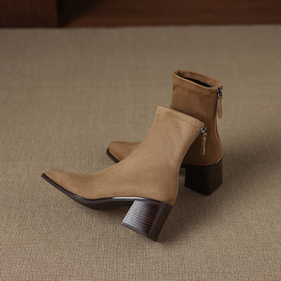 Maria - Genuine Suede Boots