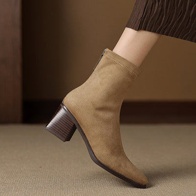 Maria - Genuine Suede Boots
