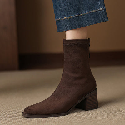 Maria - Genuine Suede Boots