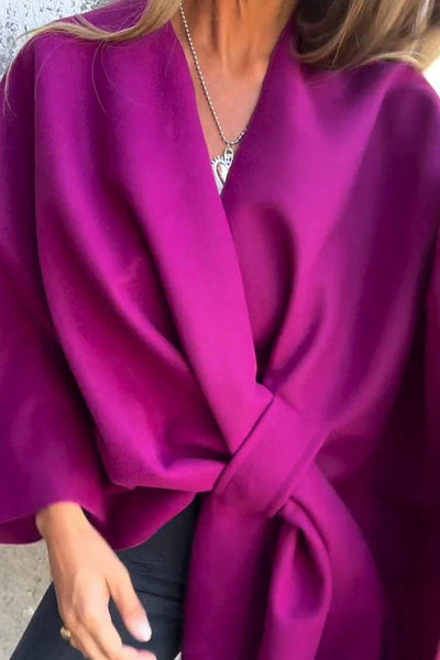 Leonie | Casual Cape Jacket with V-Neck