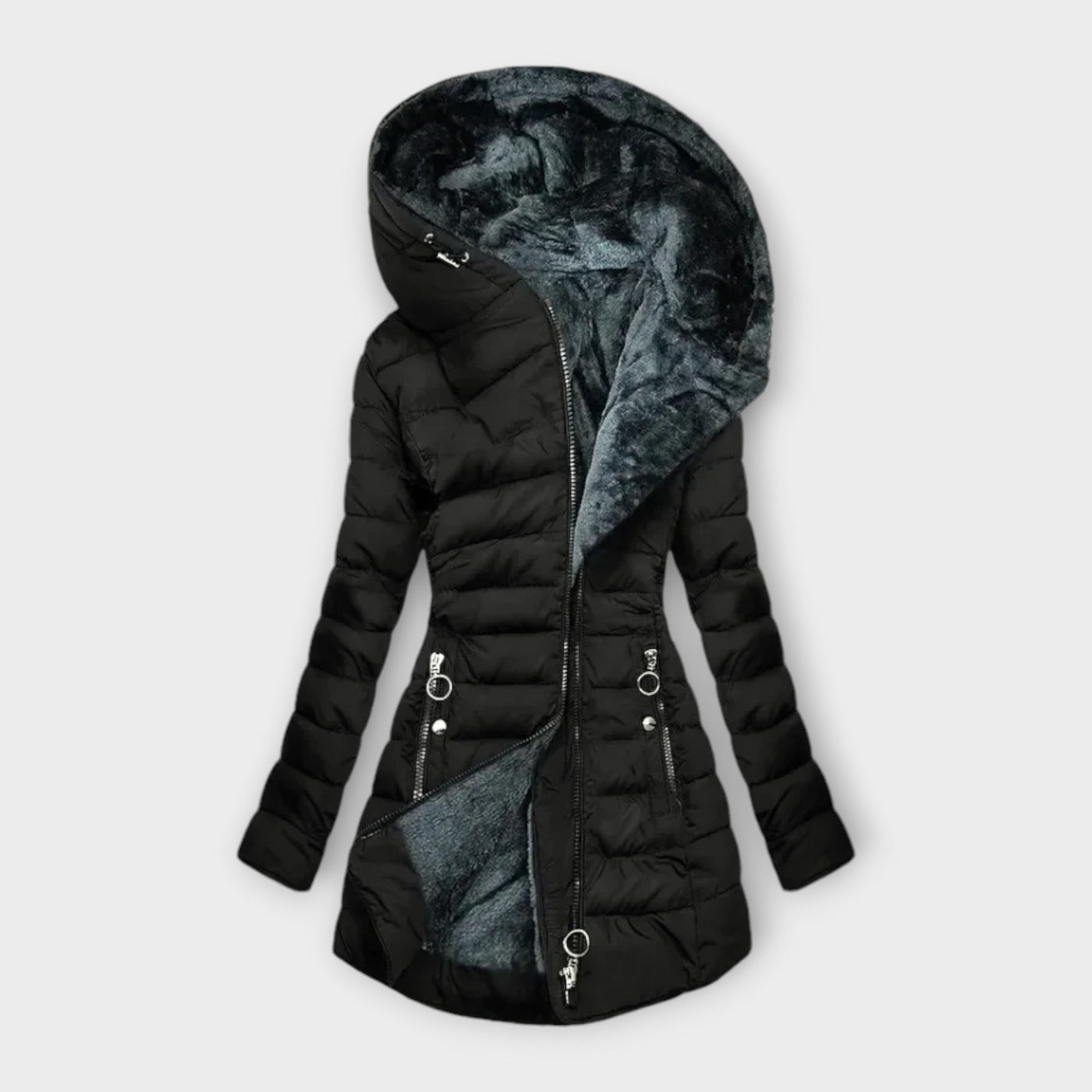 Beatrice - Warm Coat With Ecopeluche Lining