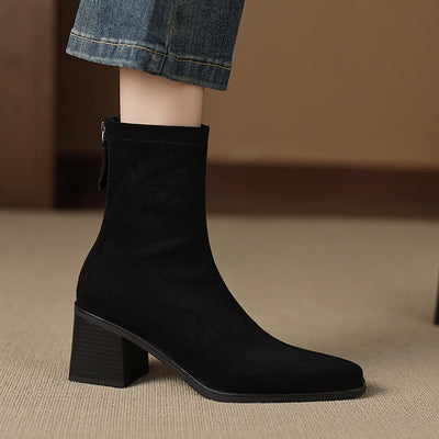 Maria - Genuine Suede Boots