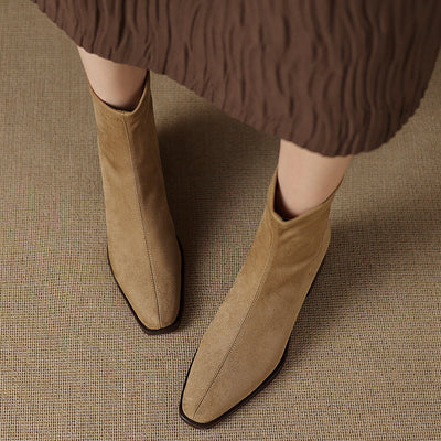 Maria - Genuine Suede Boots