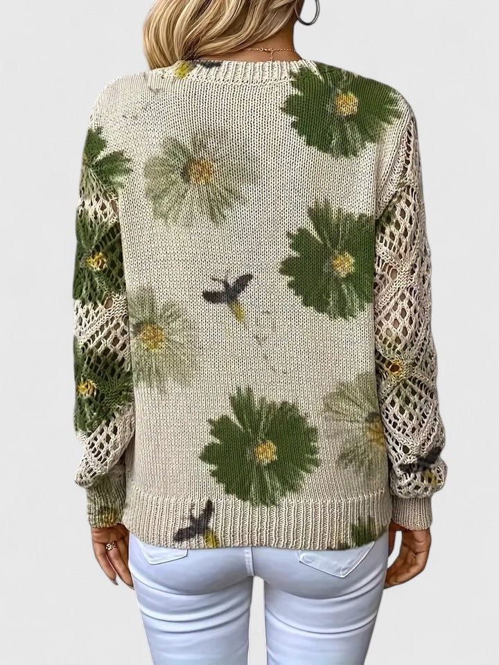 Ariana - Elegant sweater with floral pattern