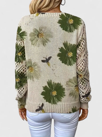 Ariana - Elegant sweater with floral pattern