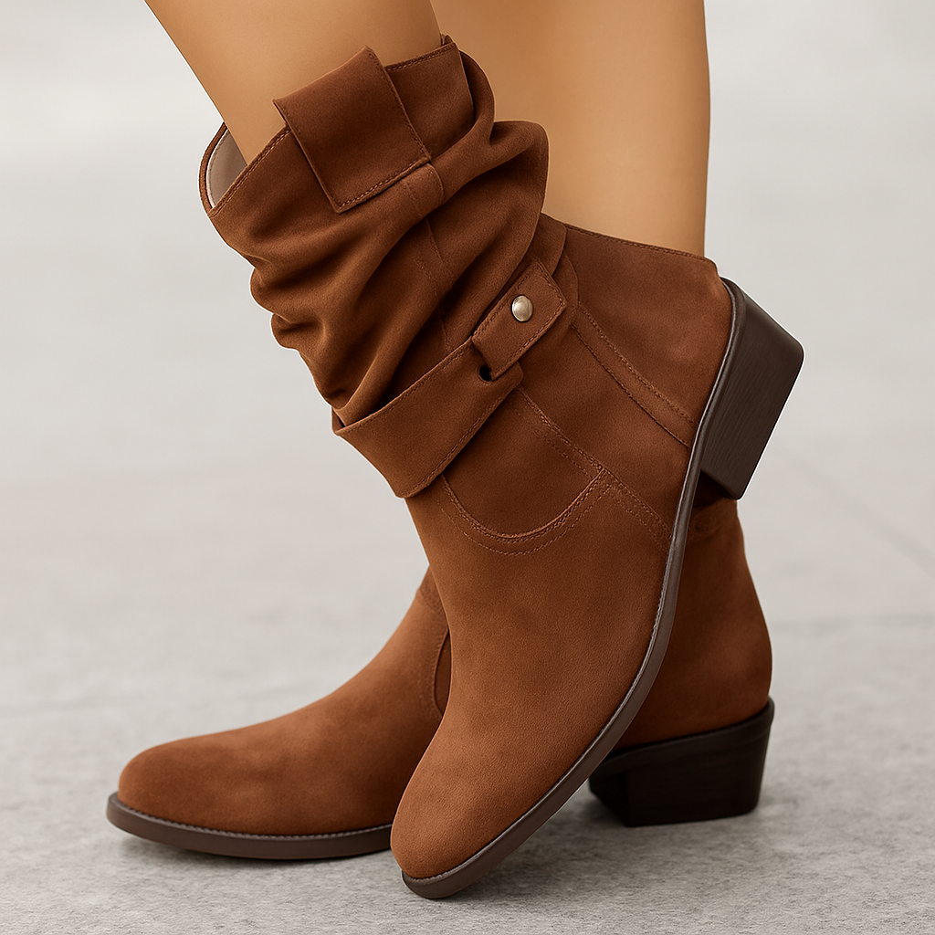 Ava - Women's Warm Faux Suede Boots