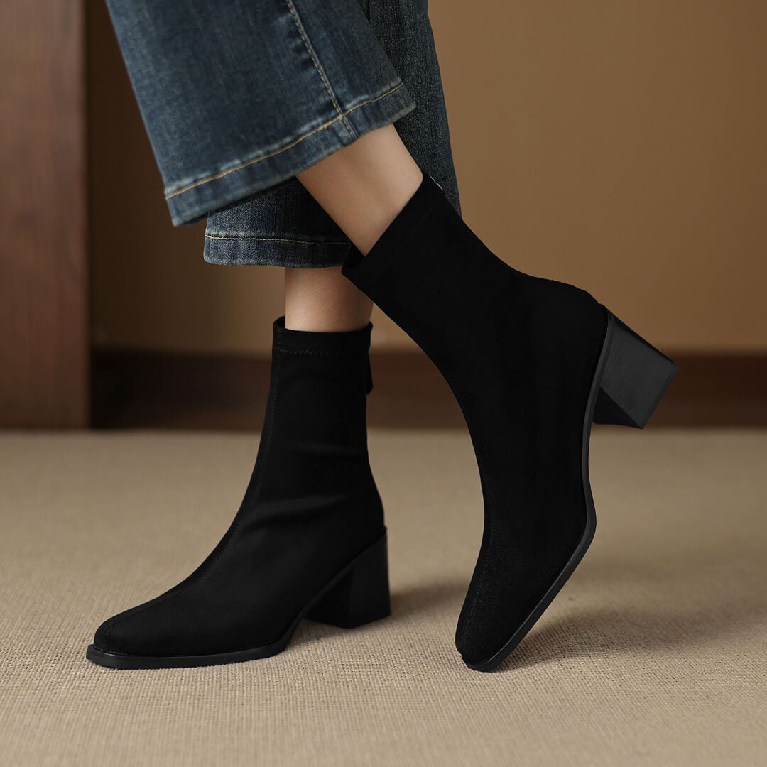 Maria - Genuine Suede Boots