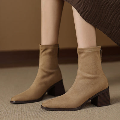 Maria - Genuine Suede Boots