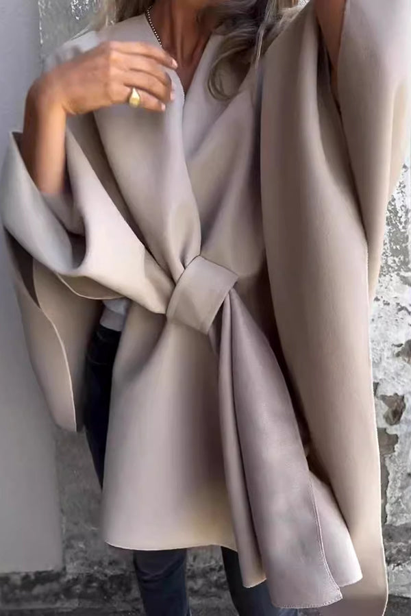 Leonie | Casual Cape Jacket with V-Neck