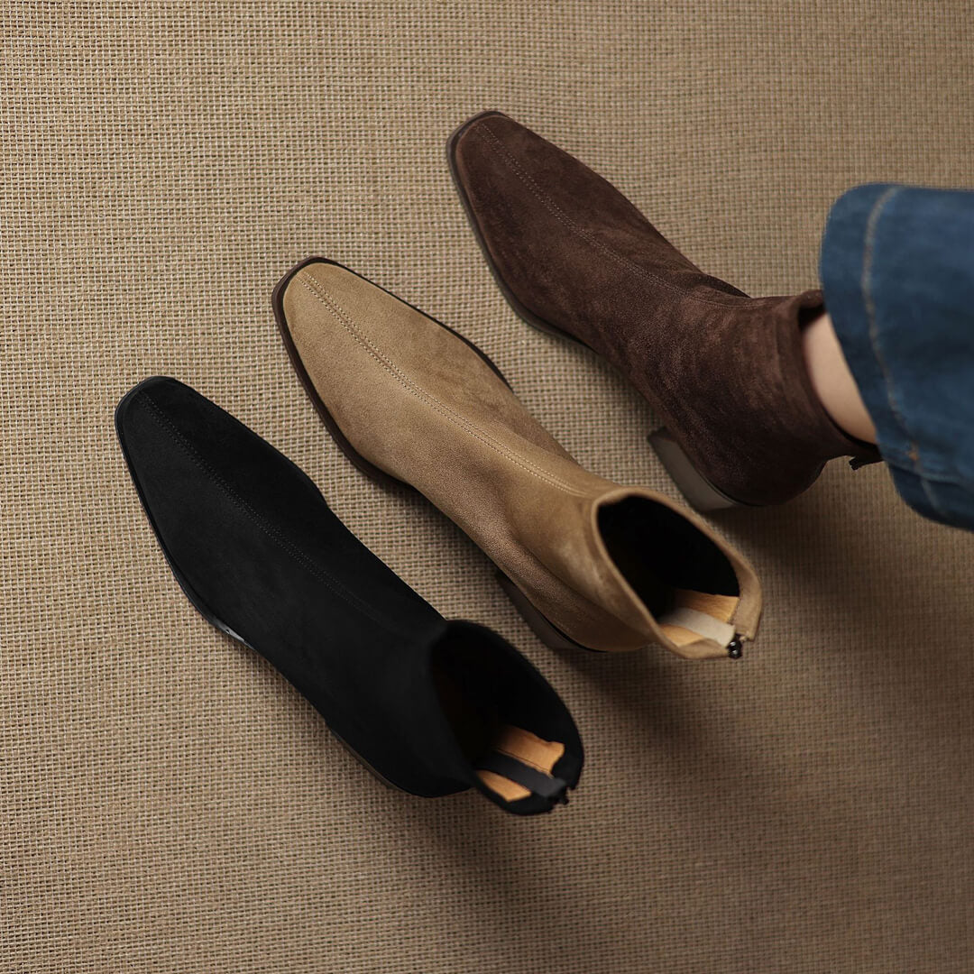 Maria - Genuine Suede Boots