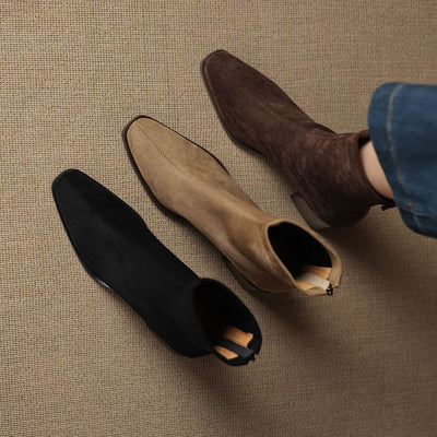 Maria - Genuine Suede Boots