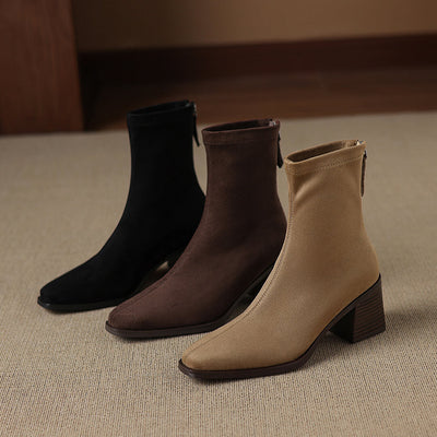 Maria - Genuine Suede Boots