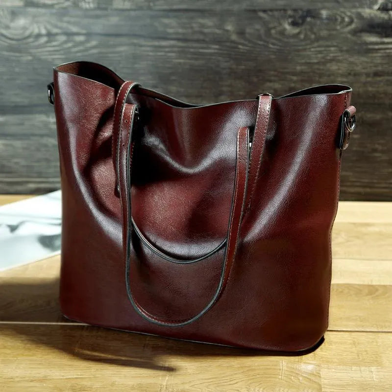 Nicole | Vintage Vegan Leather Shoulder Bag