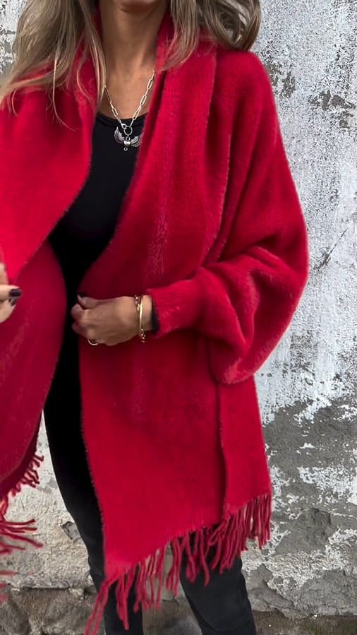 Brooke | Women's Jacket with Long Sleeves & Fashionable Fringes