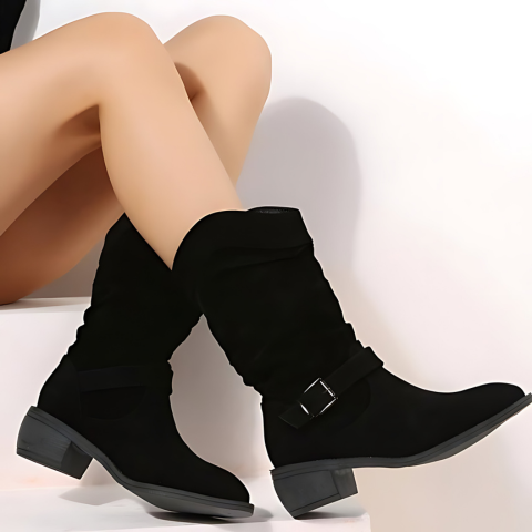 Ava - Women's Warm Faux Suede Boots