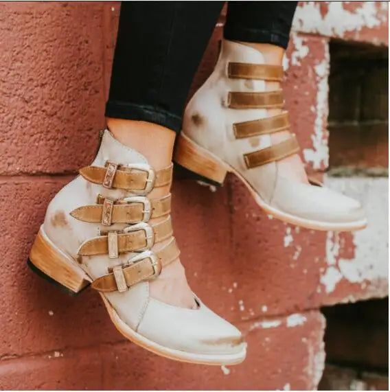 Mélanie™ | Elegant Vintage Leather Sandals