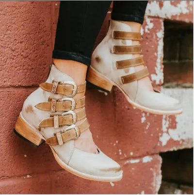 Mélanie™ | Elegant Vintage Leather Sandals