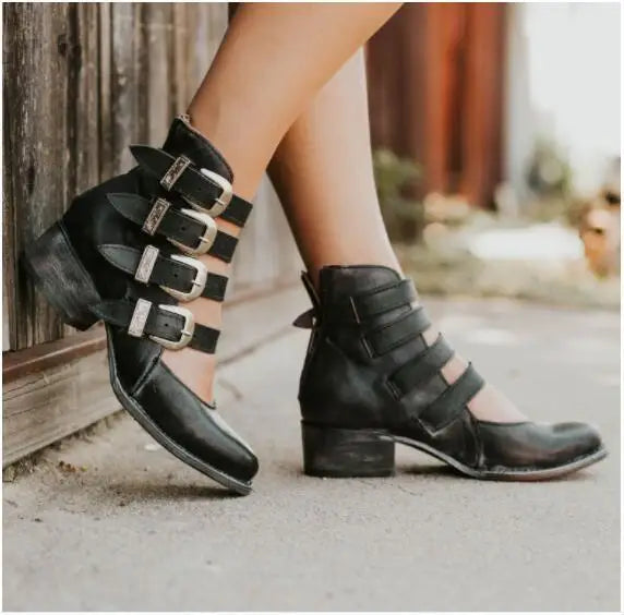 Mélanie™ | Elegant Vintage Leather Sandals