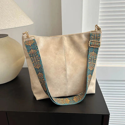 Chelsey - Vintage Vegan Leather Shoulder Bag