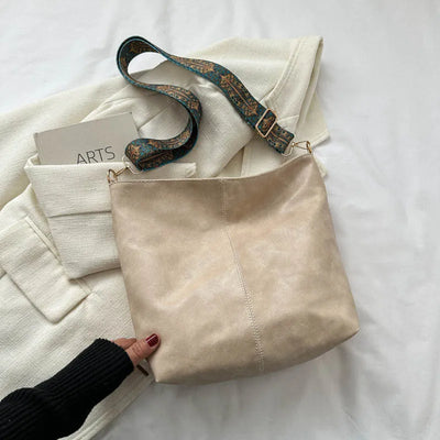 Chelsey - Vintage Vegan Leather Shoulder Bag