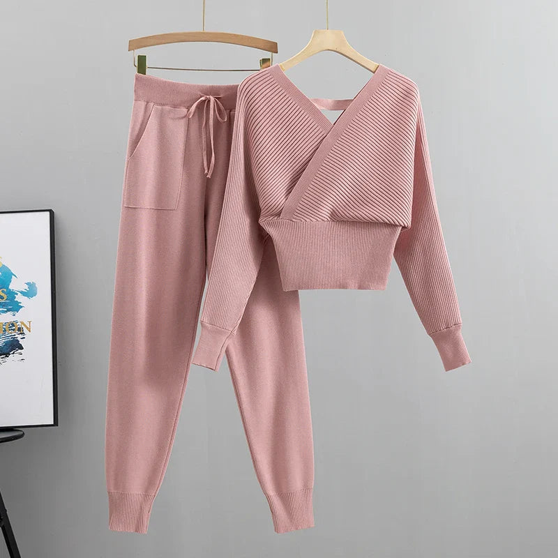 Adelheid – Korean 2-Piece Knit Set for Autumn/Winter