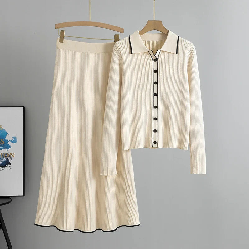 Celia – Slim Embroidered Two-Piece Set