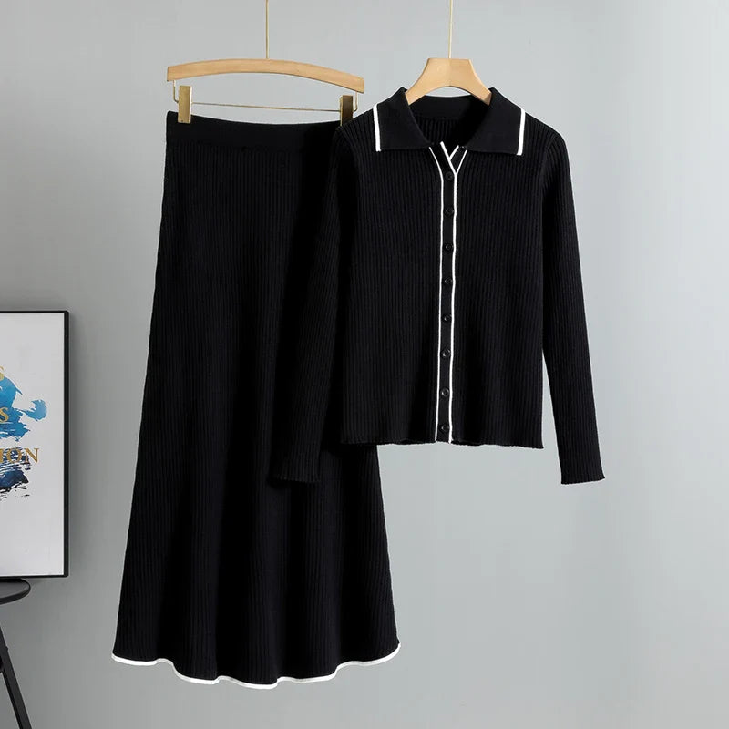 Celia – Slim Embroidered Two-Piece Set