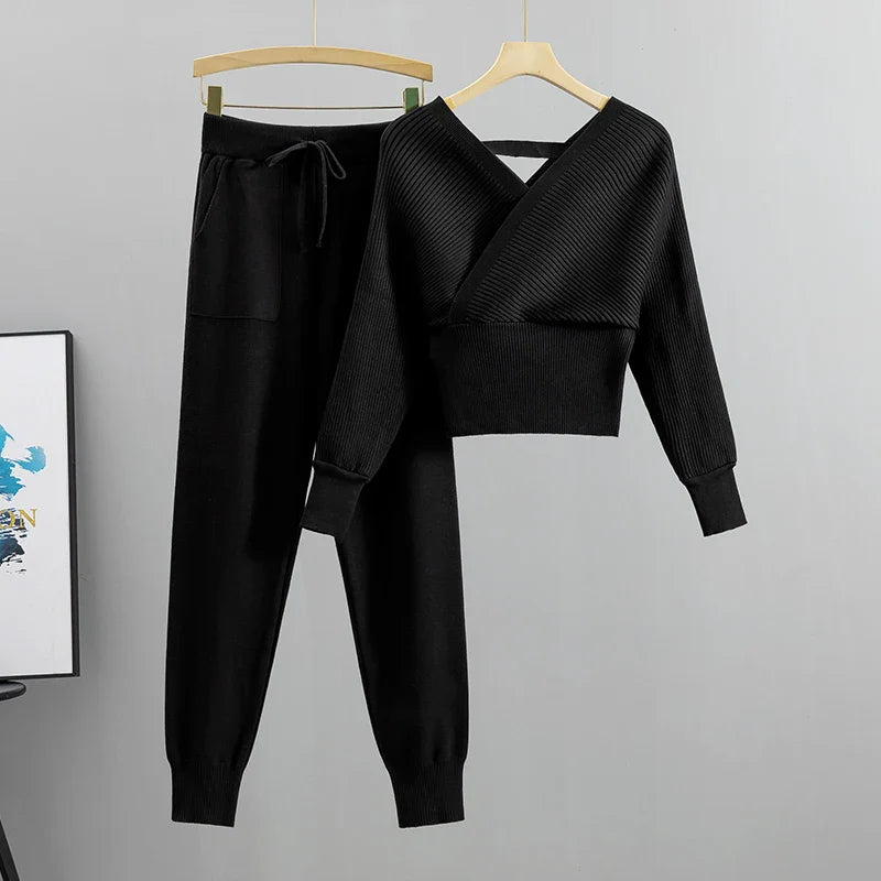 Adelheid – Korean 2-Piece Knit Set for Autumn/Winter