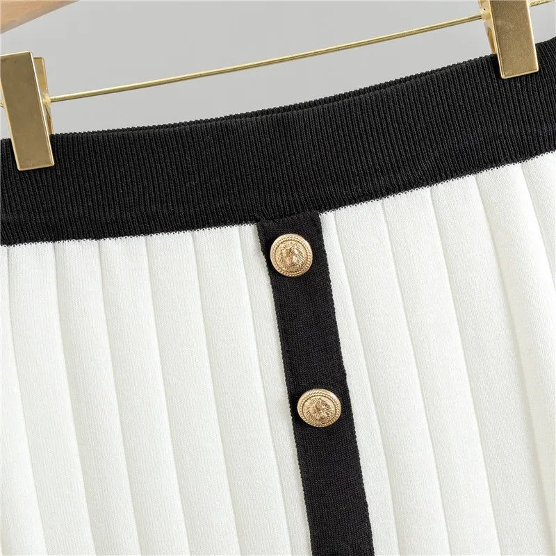 Mira – Chic 2-Piece Set with Cardigan & Skirt