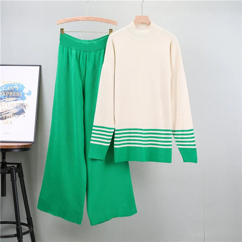 Irene – Knitted Sweater and Pants Set