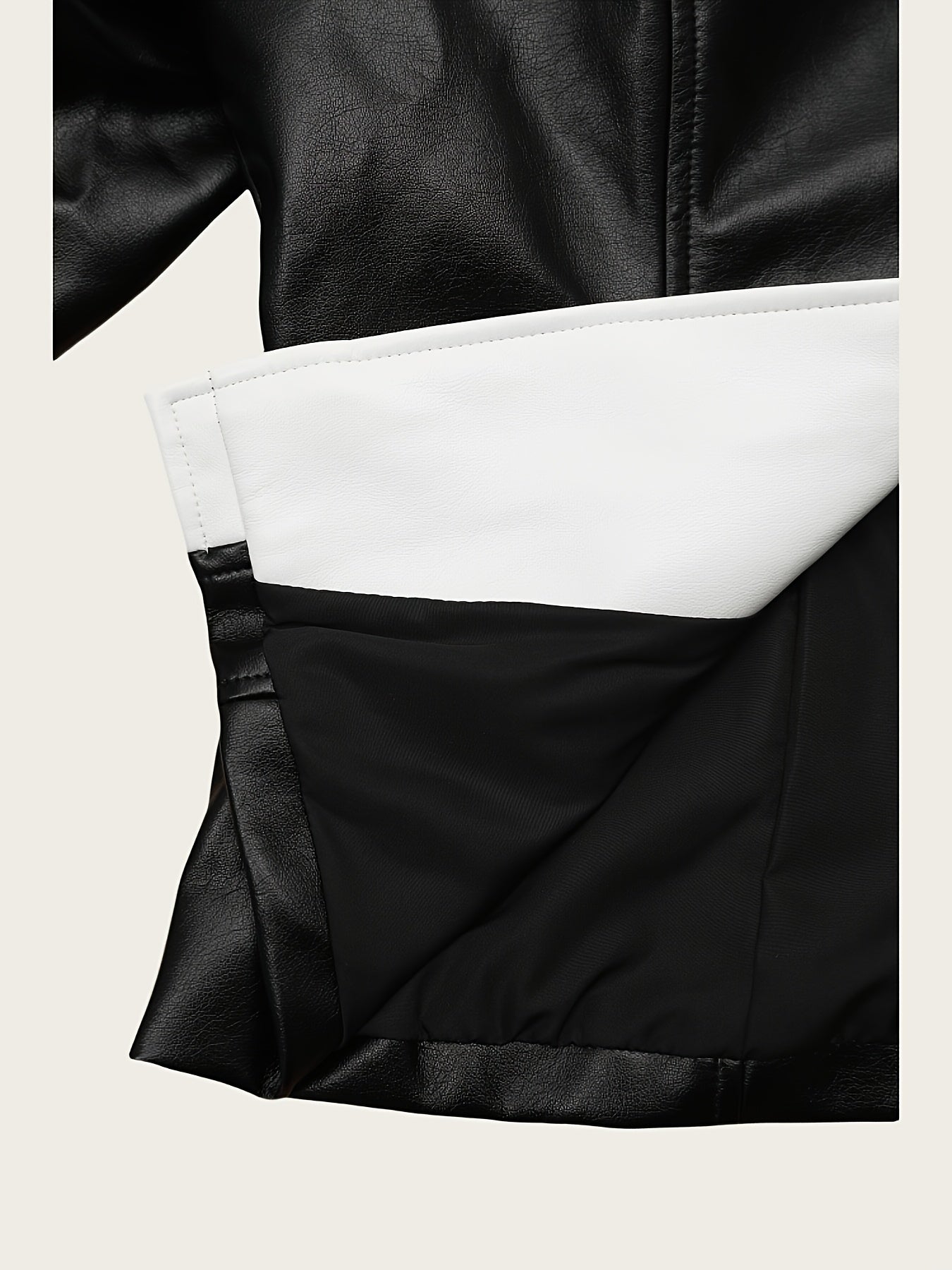 Darana – Women's PU Leather Jacket with Lapel Collar