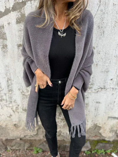 Brooke | Women's Jacket with Long Sleeves & Fashionable Fringes