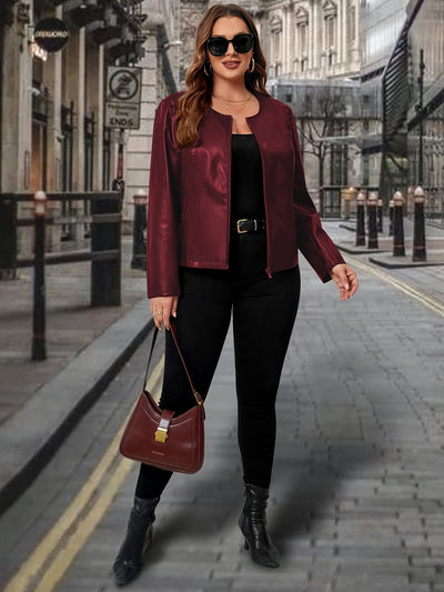 Calliope – Elegant Women's Jacket with Round Neckline