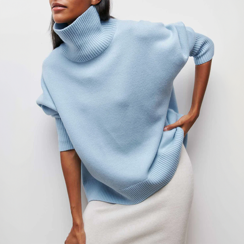 Damia | Cozy Chic Turtleneck Sweater in Camel