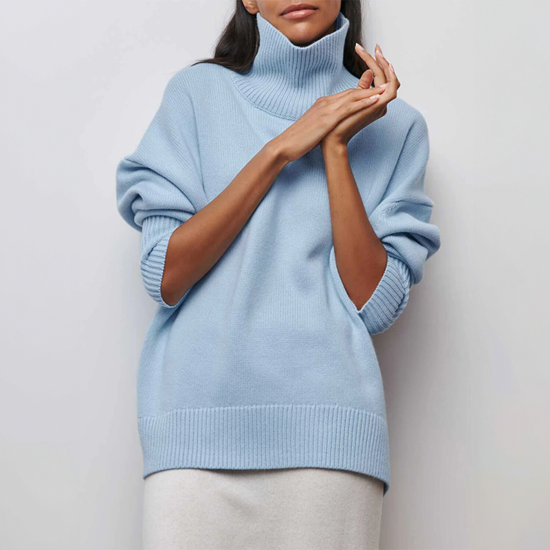 Damia | Cozy Chic Turtleneck Sweater in Camel