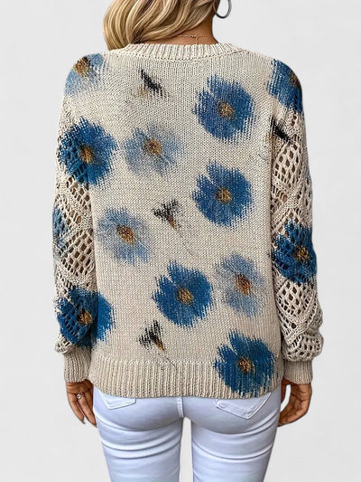 Ariana - Elegant sweater with floral pattern