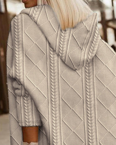 Monalisa - Long Cardigan with Hood