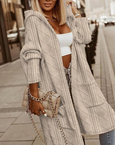 Monalisa - Long Cardigan with Hood