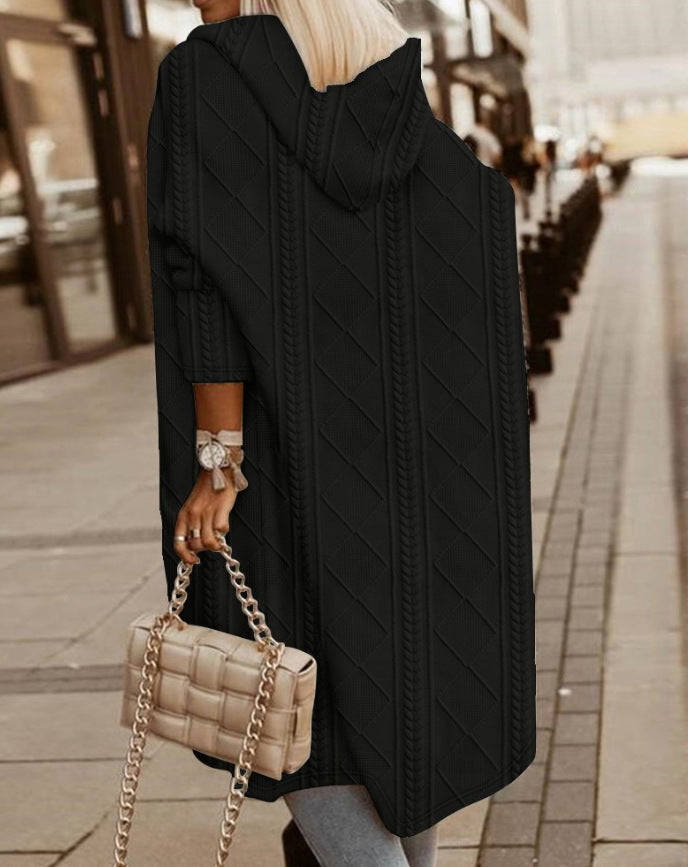 Monalisa - Long Cardigan with Hood